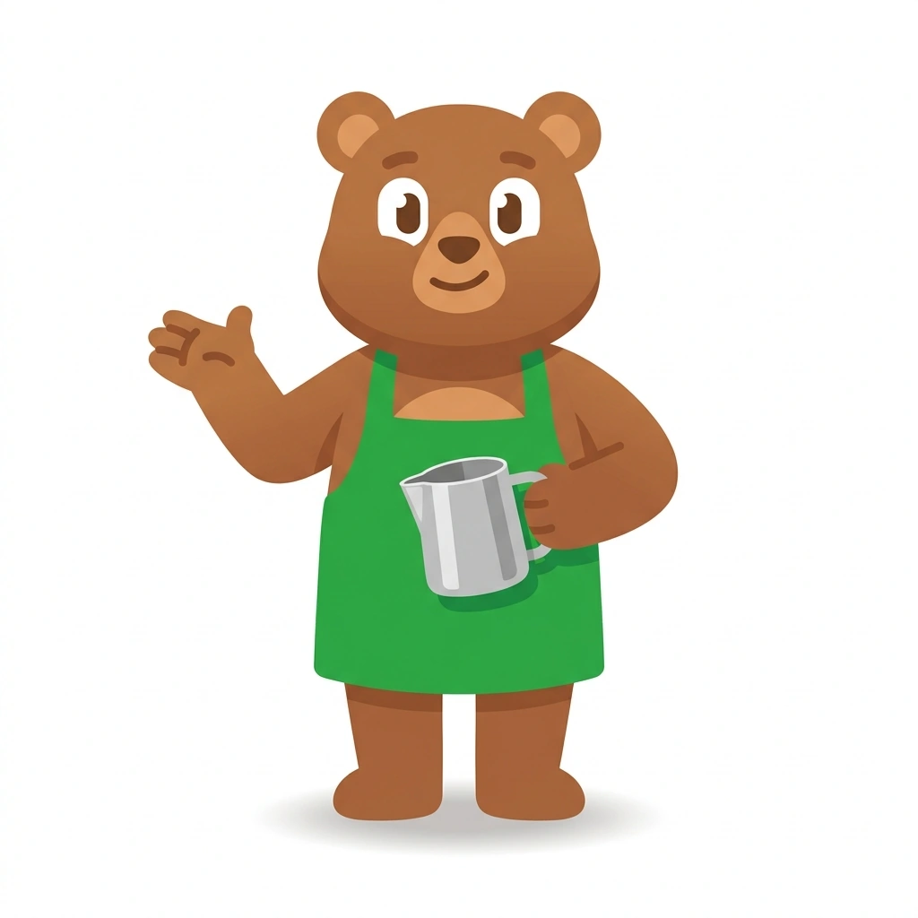 Barista Barnaby, the guide who teaches the Crafting Coffee Drinks course
