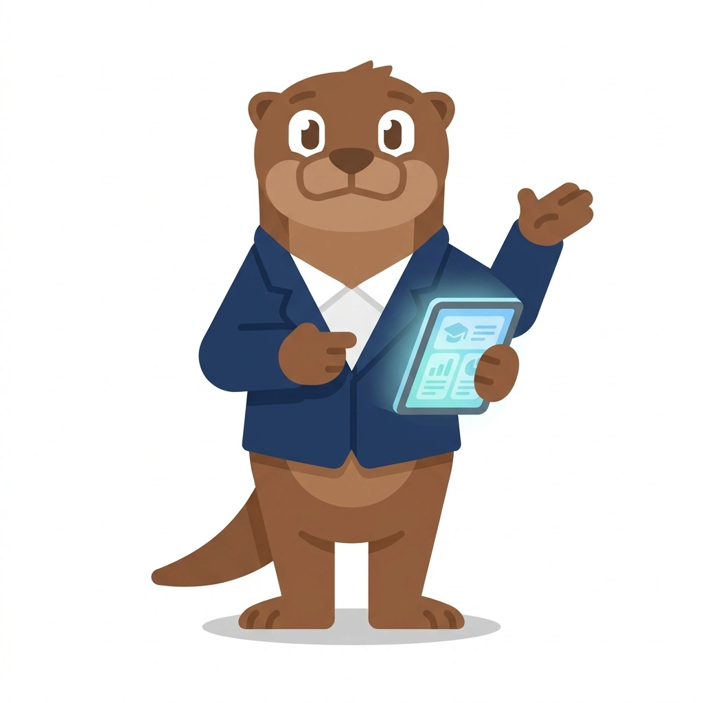 Otto the Otter, the guide who teaches the Building an AI Agency on GoHighLevel course
