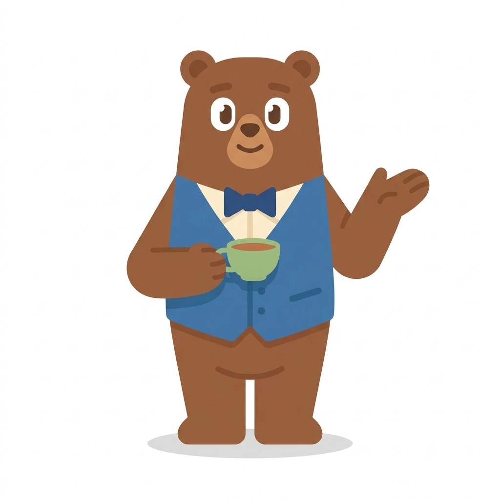 Barnaby the Brown Bear, the guide who teaches the Thinking Like Patrick Jane course
