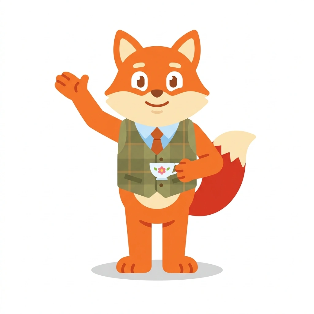 Felix the Fox, the guide who teaches the How to Talk Like a Mentalist course