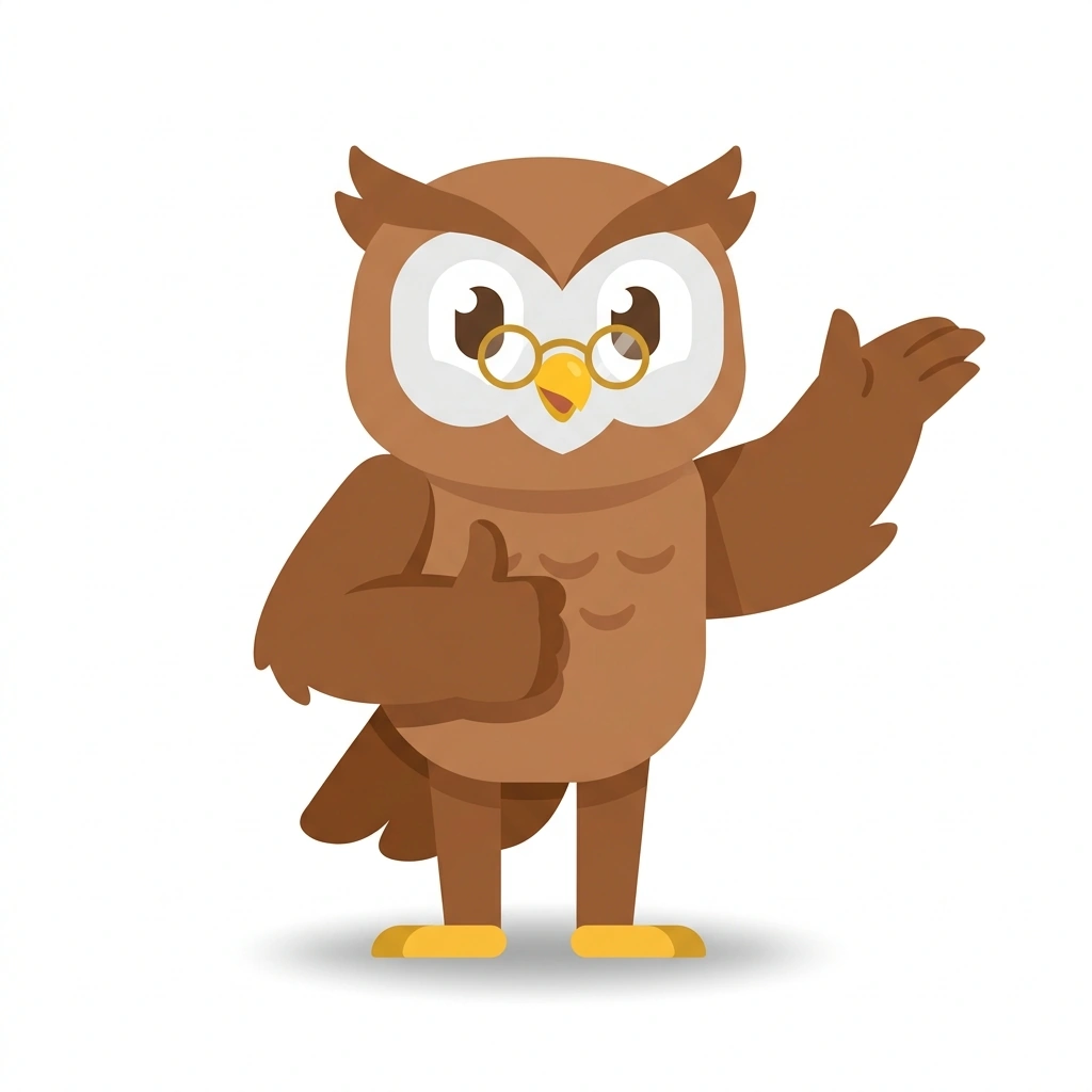 Otto the Owl, the guide who teaches the The Secret Power of OK course