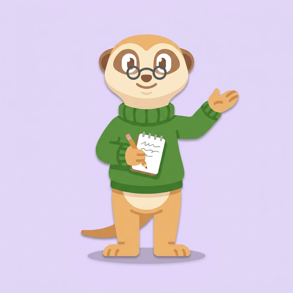 Milo the Mindful Meerkat, the guide who teaches the The Psychology of Everyday Decisions course
