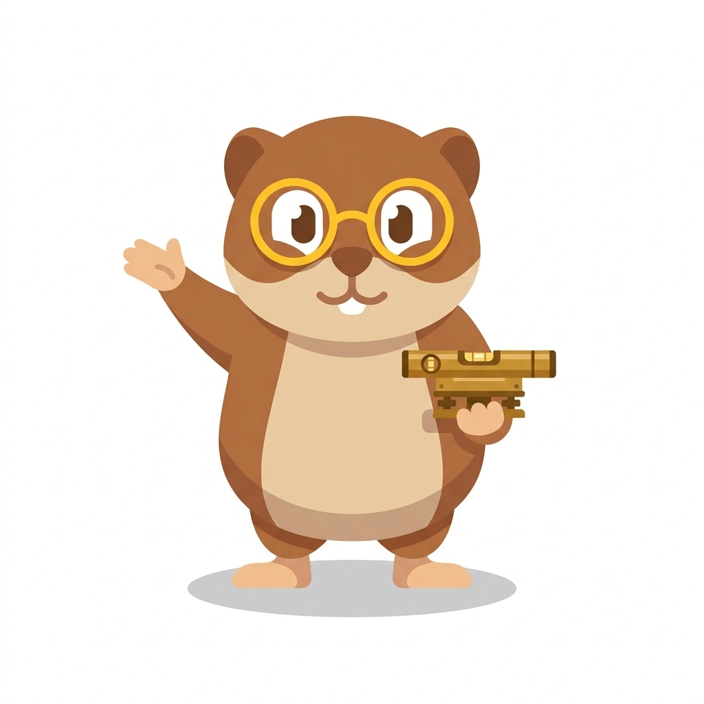 Val the Vole, the guide who teaches the Vectors Beyond Coordinates course