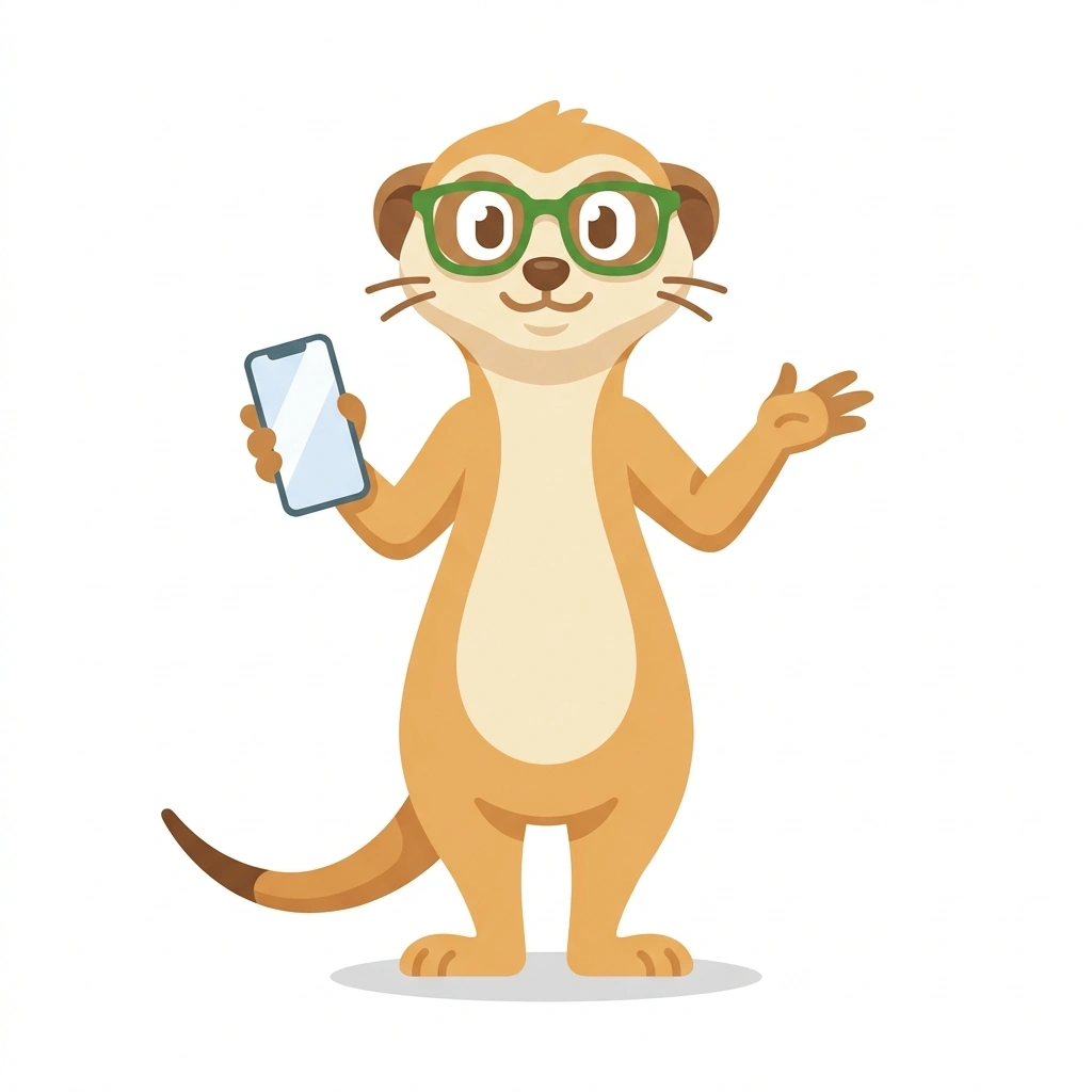 Miles the Meerkat, the guide who teaches the Making Money with Phone Apps course