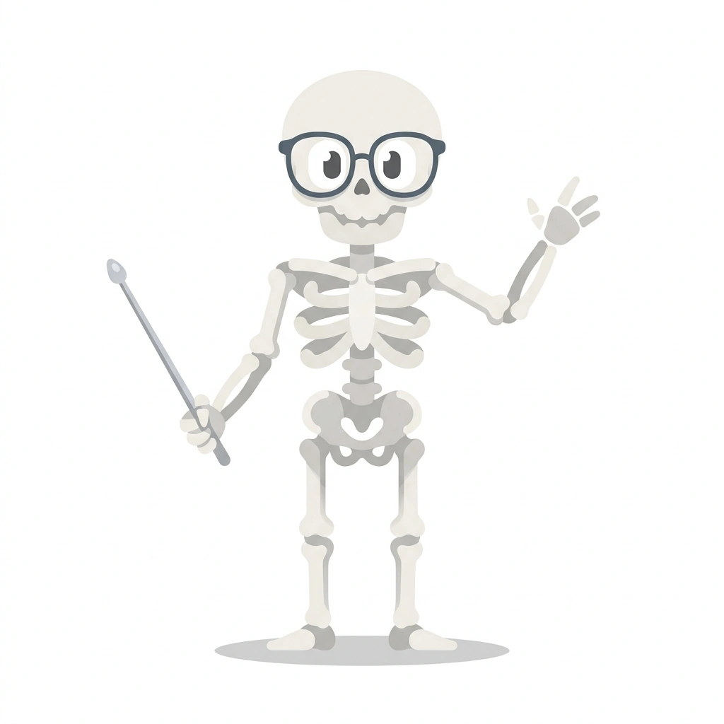 Arthur the Articulated Skeleton, the guide who teaches the Clinical Anatomy: The Geometry of Access course