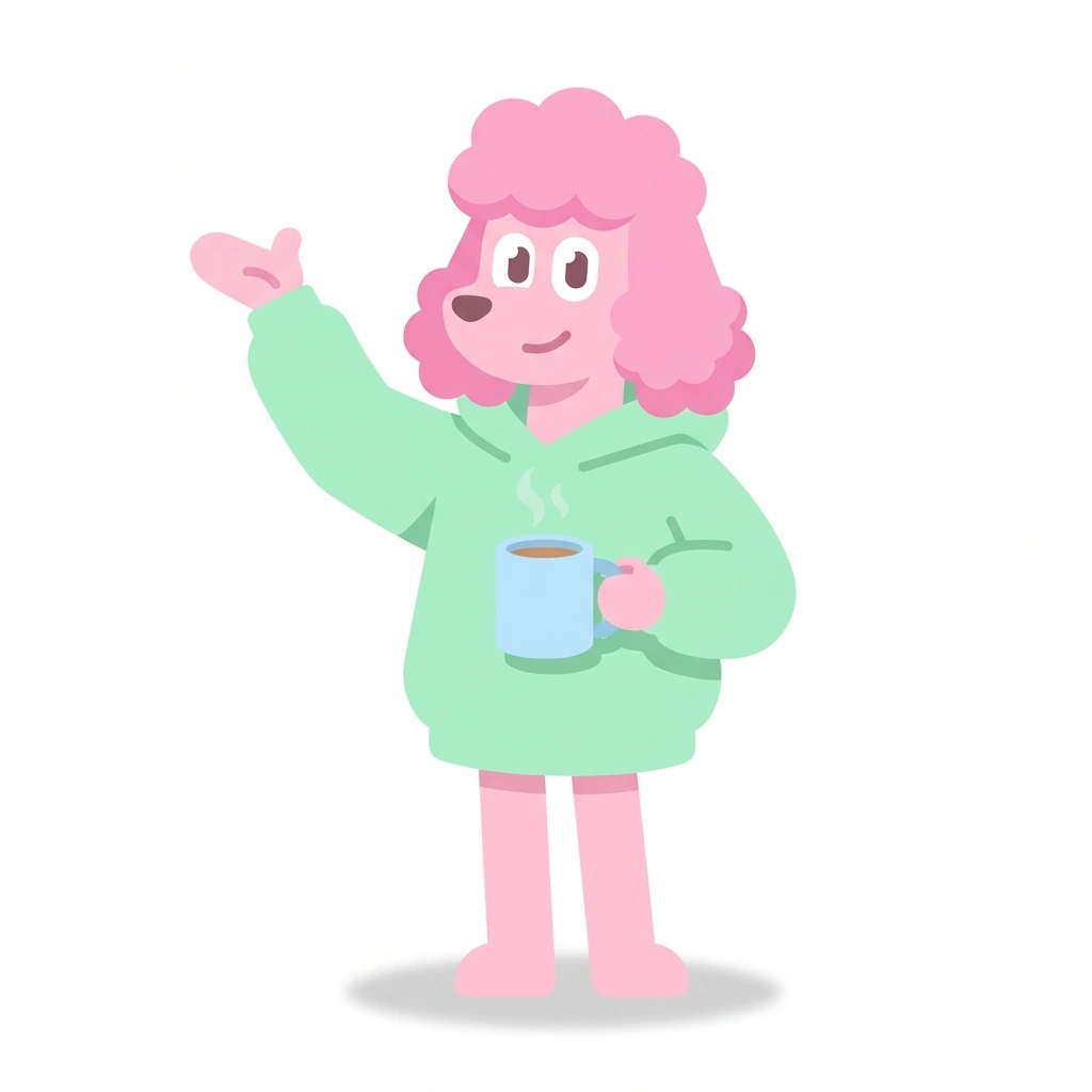 Pip the Poodle, the guide who teaches the Decoding Everyday Human Behavior course