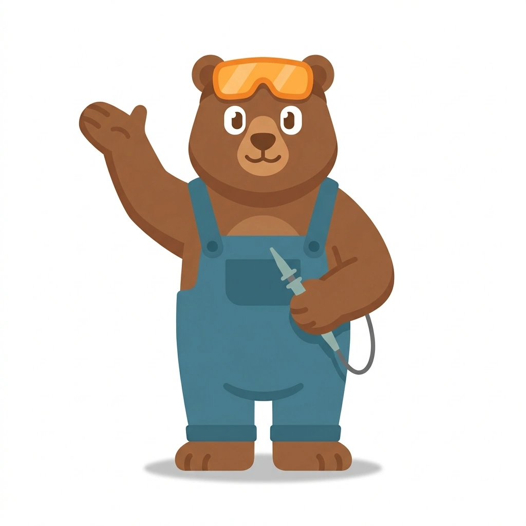 Gage the Grizzly, the guide who teaches the Heavy Machinery & Automotive Electronics Diagnostics course