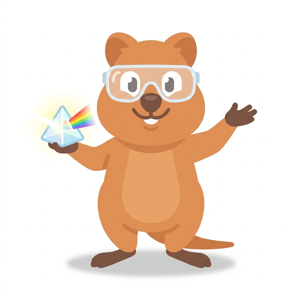Quarky the Quokka, the guide who teaches the Quantum Physics in Everyday Tech course