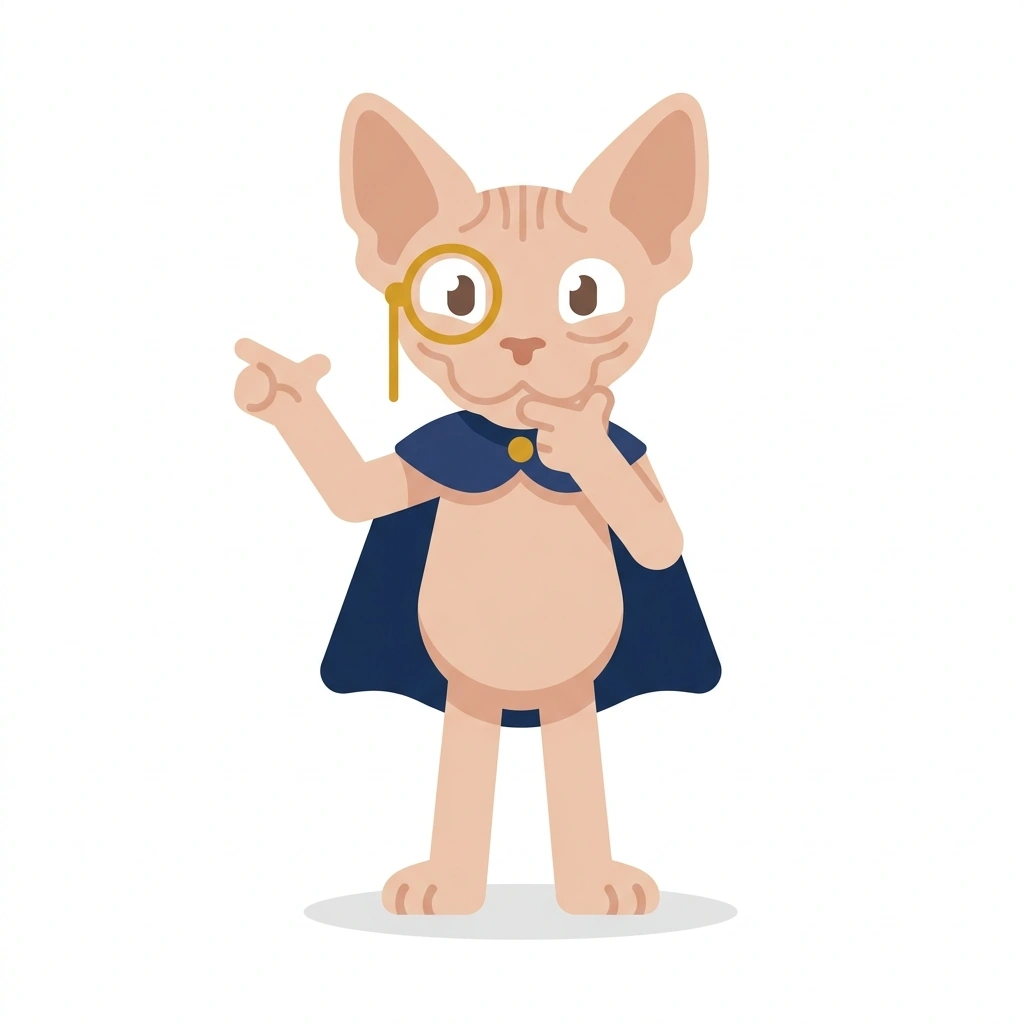Sly the Sphinx, the guide who teaches the Dark Psychology and Influence course