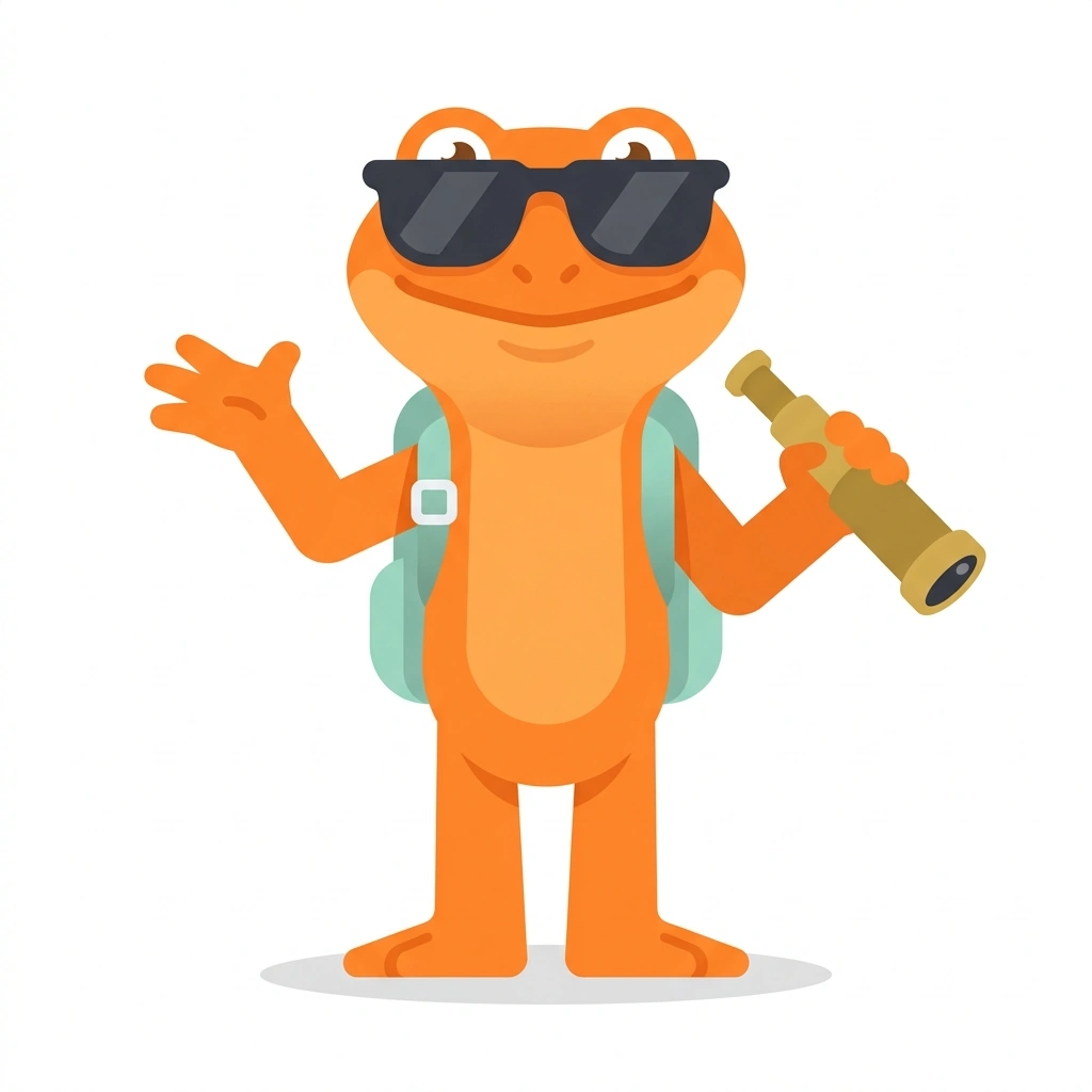 Sol the Salamander, the guide who teaches the How Far Is the Sun? course