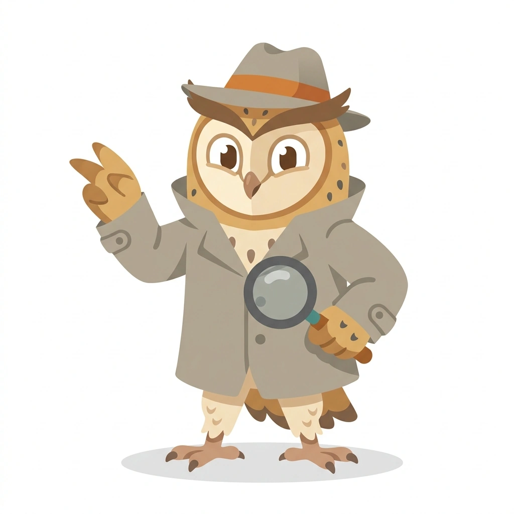 Barnaby the Barn Owl, the guide who teaches the Decoding Covert Manipulation course
