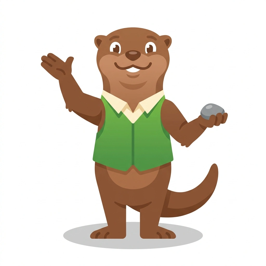 Otto the Otter, the guide who teaches the Emotional Intelligence for Social Ease course