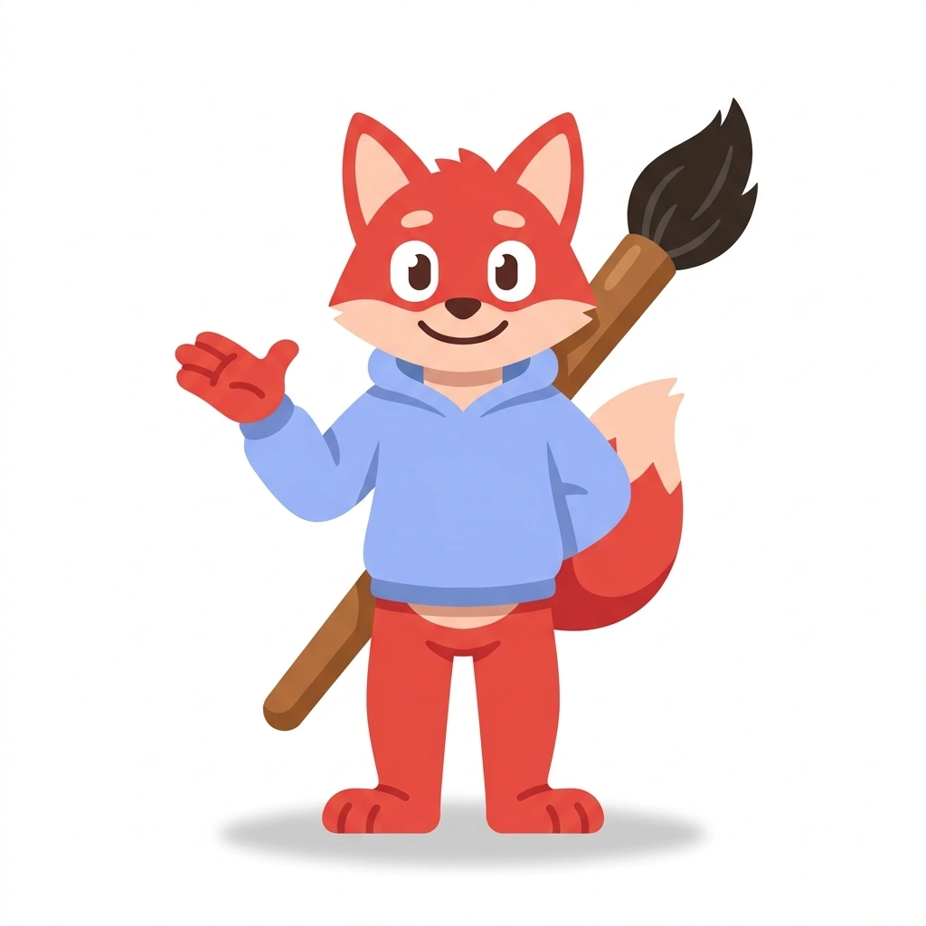 Kiko the Kitsune, the guide who teaches the Lectura en Japonés y Kanji course