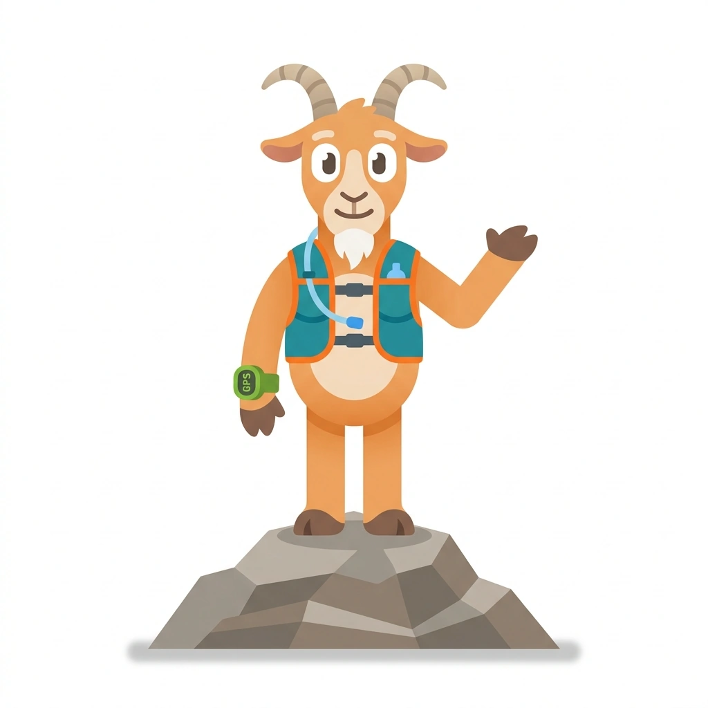 Ulysses the Ultra-Goat, the guide who teaches the Ultra Running: Beyond the Marathon course