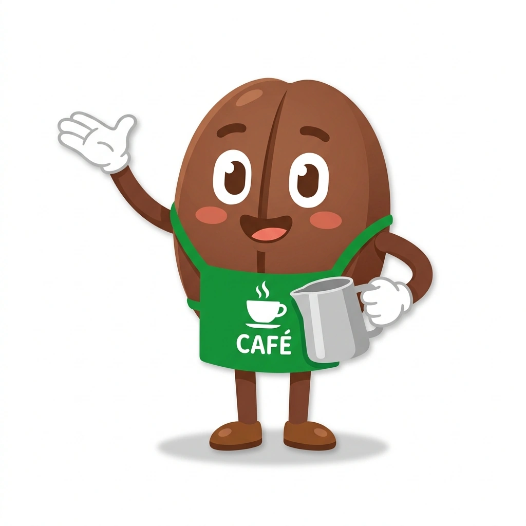 Bennie the Bean, the guide who teaches the The Modern Coffee Menu course