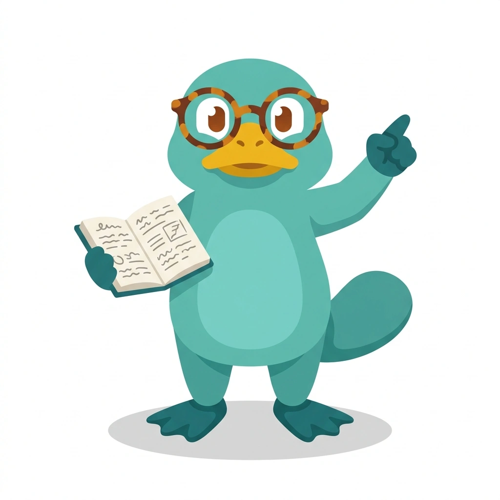 Percy the Platypus, the guide who teaches the Psychological Mechanics: Mind and Behavior course