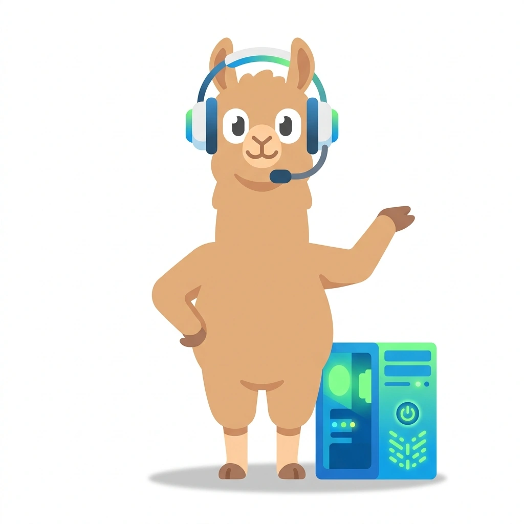 Lyle the Local Llama, the guide who teaches the Running Your Own AI course