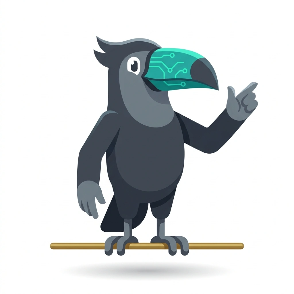Turing the Toucan, the guide who teaches the Advanced ChatGPT Workflows course