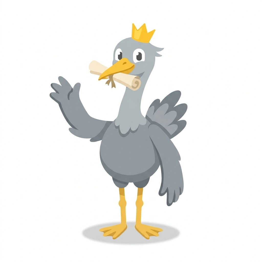 Hermes the Heron, the guide who teaches the Hermetic Principles and Mental Alchemy course