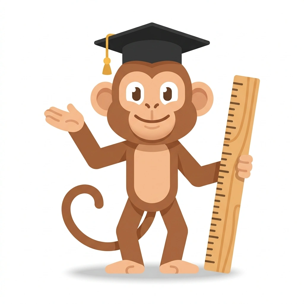 Max the Math Monkey, the guide who teaches the The Math of Change course