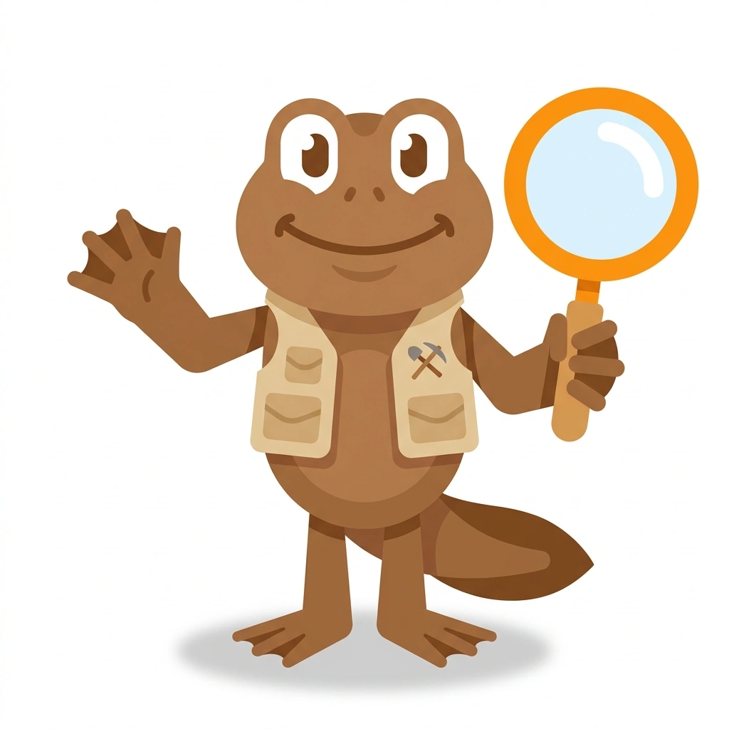 Magma the Mudskipper, the guide who teaches the Volcanoes and Wetlands: Earth's Extremes course