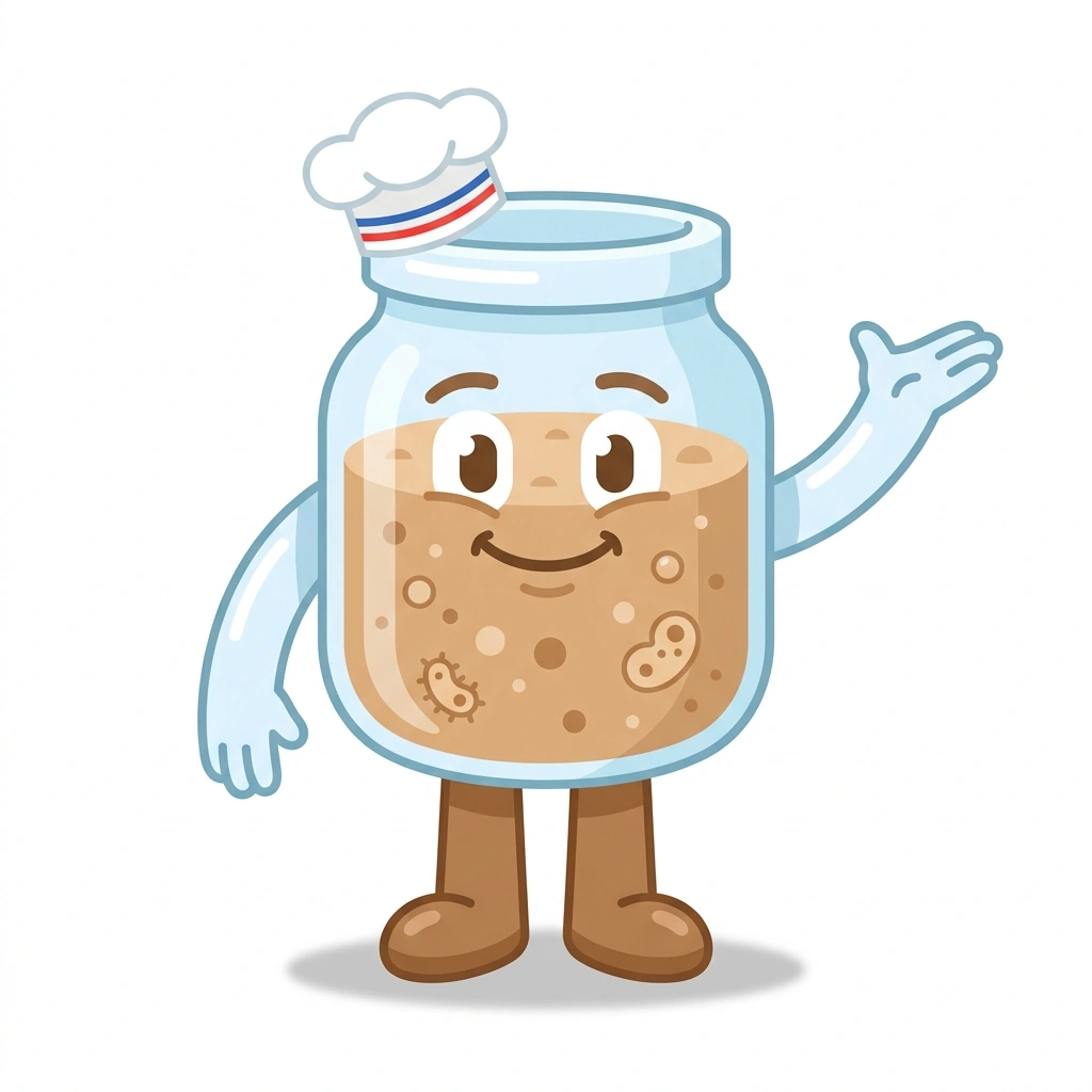 Bubbles the Baker, the guide who teaches the Sourdough: The Art of Fermentation course