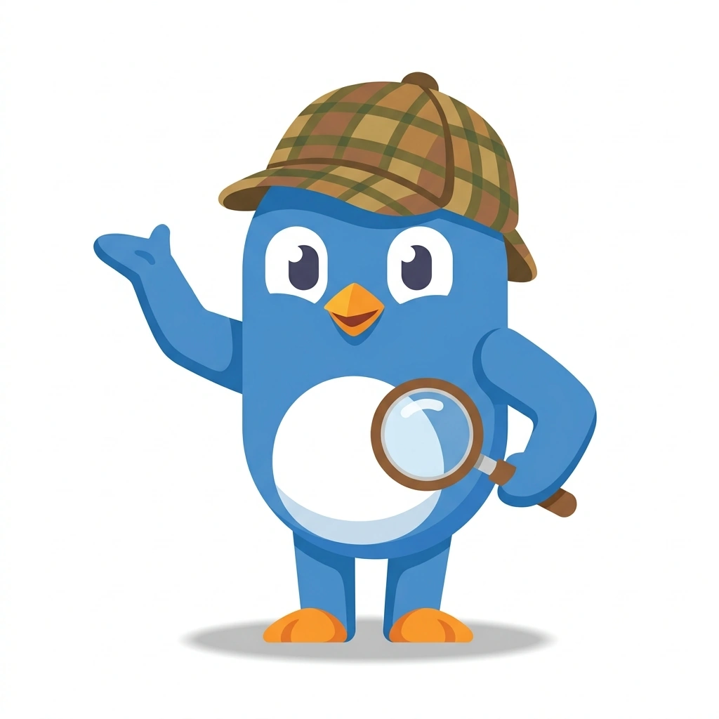 Penny the Penguin, the guide who teaches the Decoding Pokémon Names course