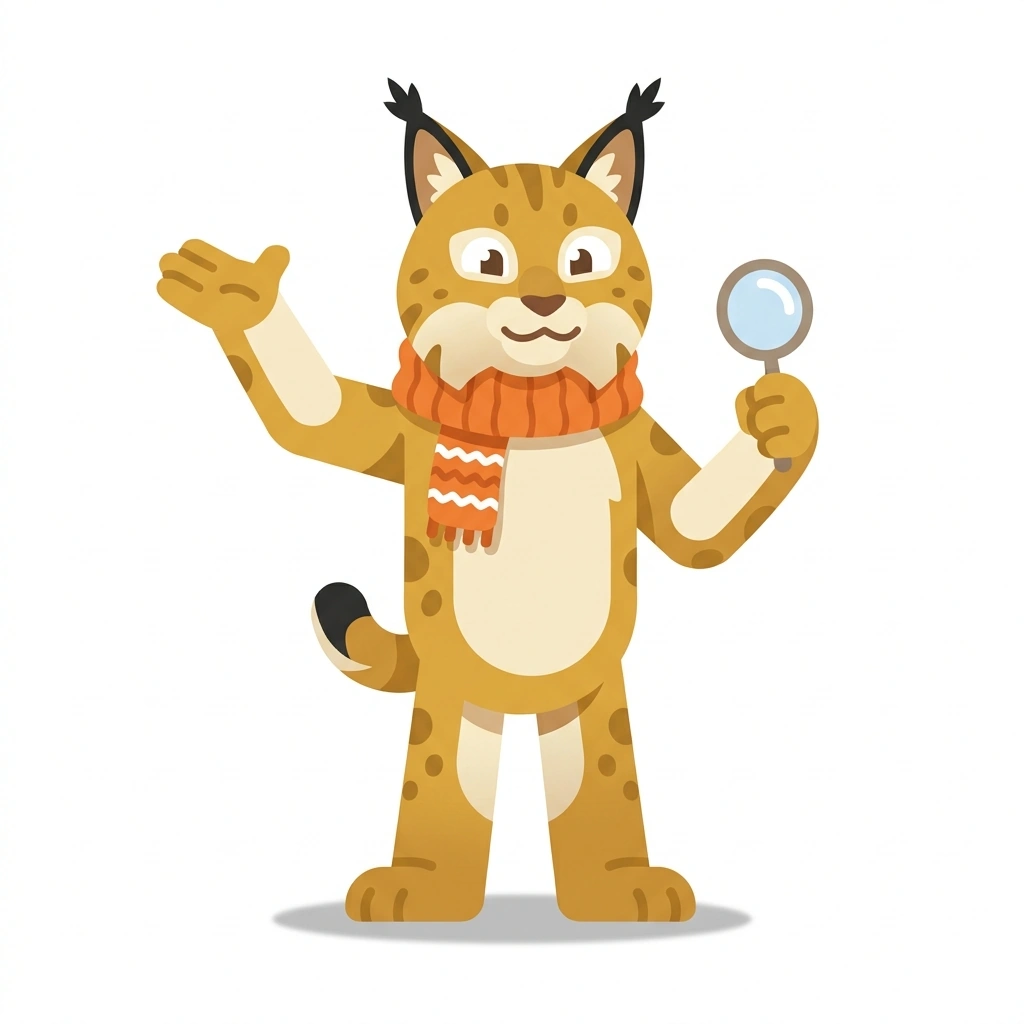Lumi the Lynx, the guide who teaches the Reading Love in Actions course