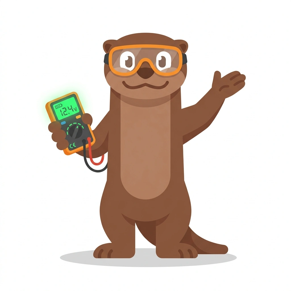Otto the Otter, the guide who teaches the Embedded Systems: Code Meets Hardware course