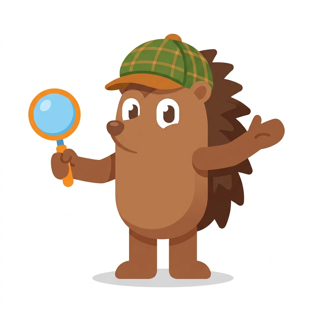 Hettie the Hedgehog, the guide who teaches the Thinking Like a Historian course