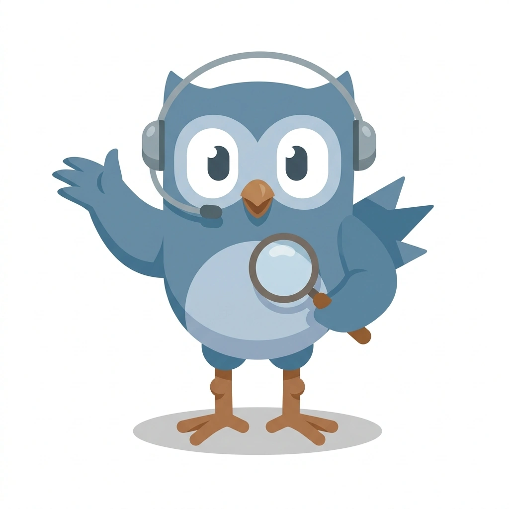 Izzy the Inquirer, the guide who teaches the Consumer Insights in Action course