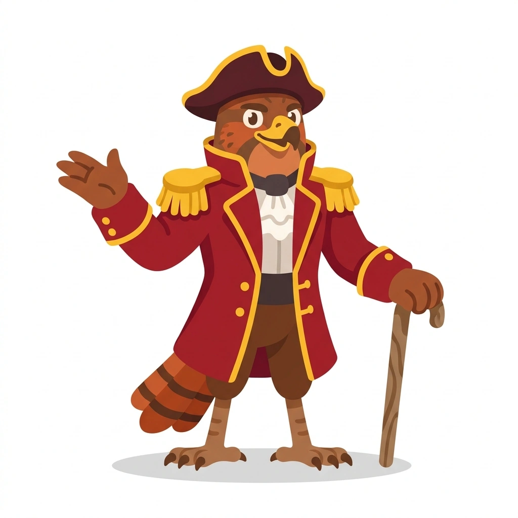 Hickory the Hawk, the guide who teaches the Politics of Andrew Jackson course