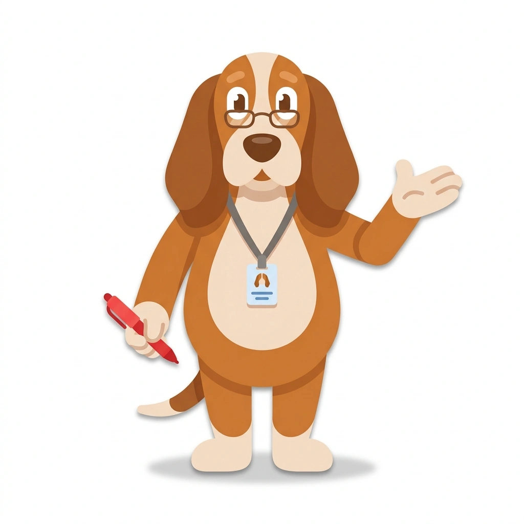 Clara the Claim Hound, the guide who teaches the Appealing Medical Claim Denials course