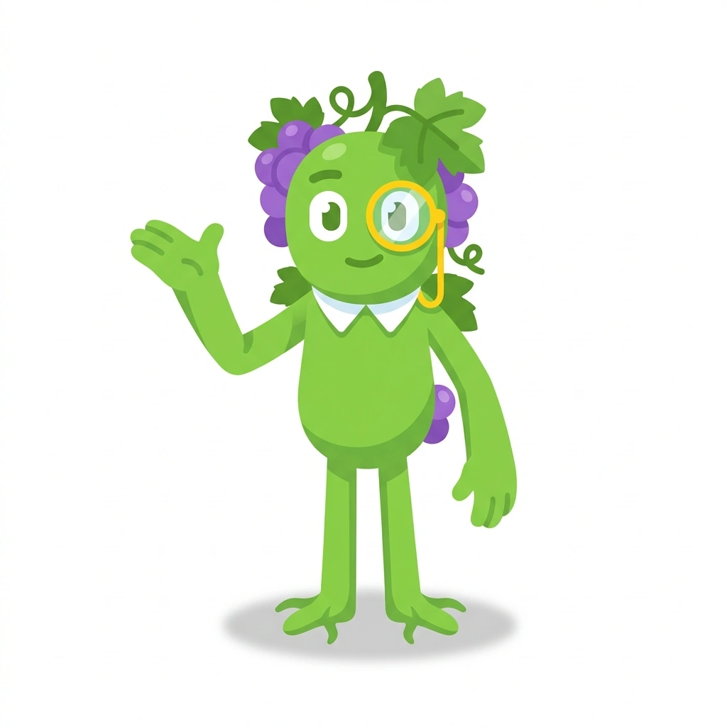 Vinnie the Vine, the guide who teaches the Decoding the Bottle course