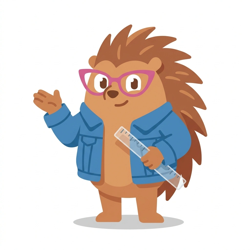 Penny the Porcupine, the guide who teaches the Pattern Engineering and Advanced Construction course