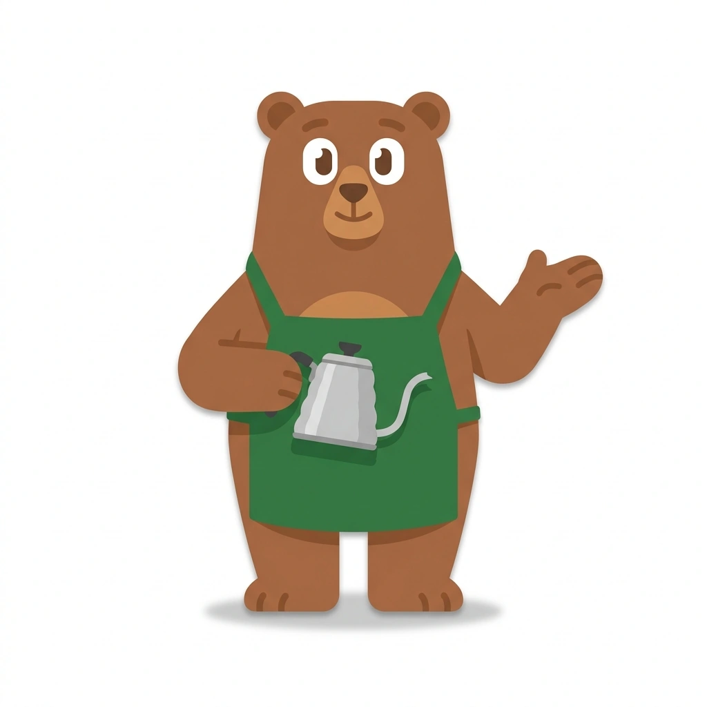 Barista Baxter, the guide who teaches the Dialing In Great Coffee course