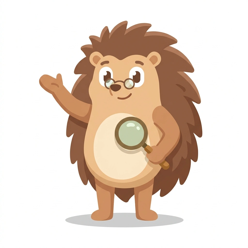 Hector the Hedgehog, the guide who teaches the How to Read History course