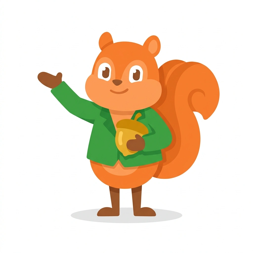 Sid the Side-Hustle Squirrel, the guide who teaches the Scaling Your Side Hustle course