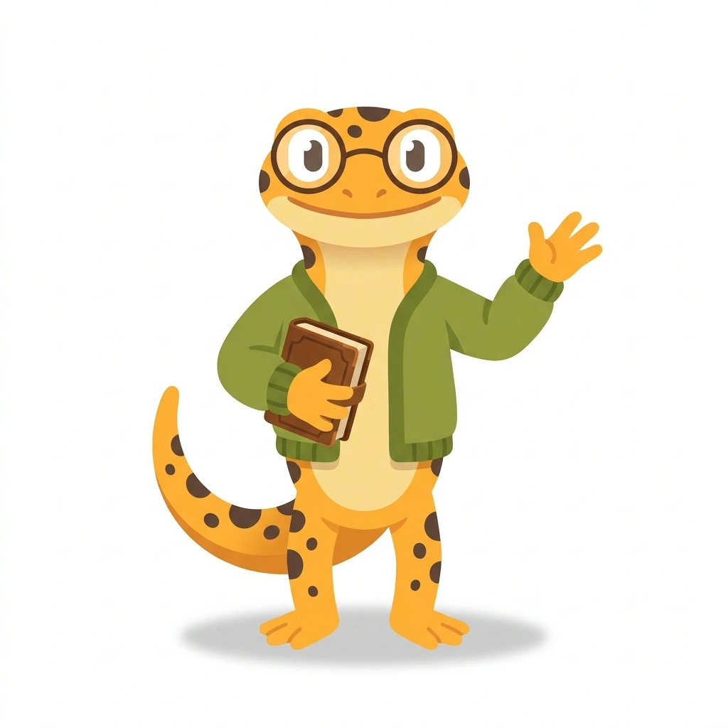 Sammy the Salamander, the guide who teaches the Evaluating Scientific Studies course