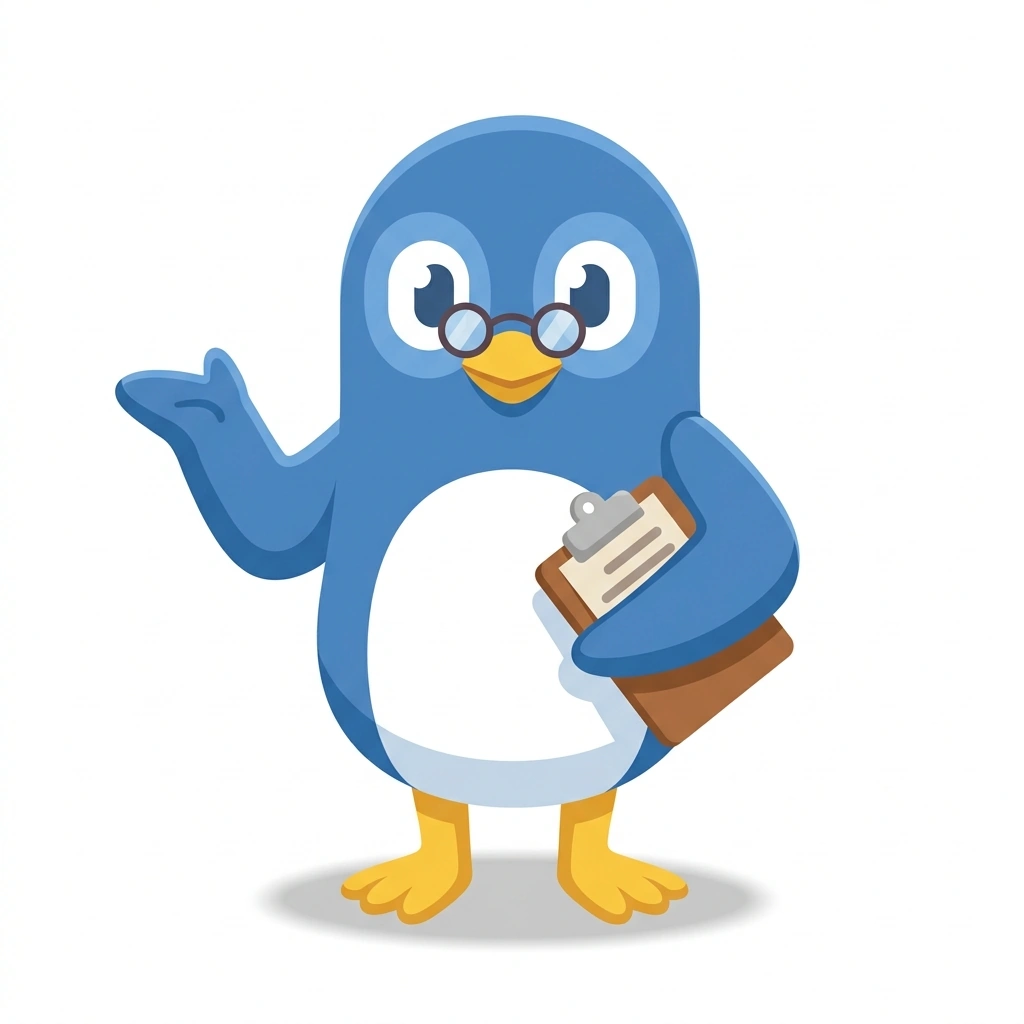 Penny the Penguin, the guide who teaches the Privacy Program Management course
