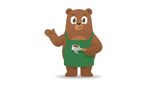 Barista Bucky the Bear