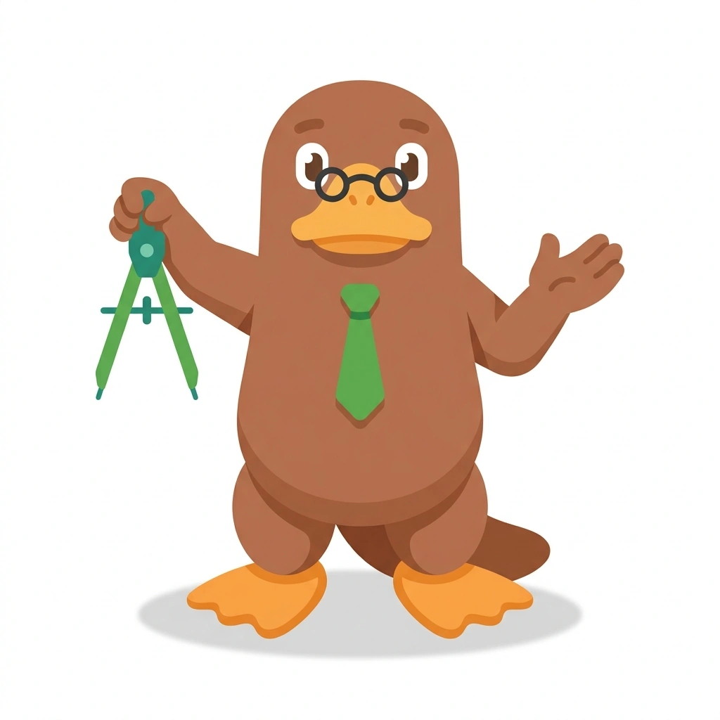 Pascal the Platypus, the guide who teaches the The Mathematical Universe course