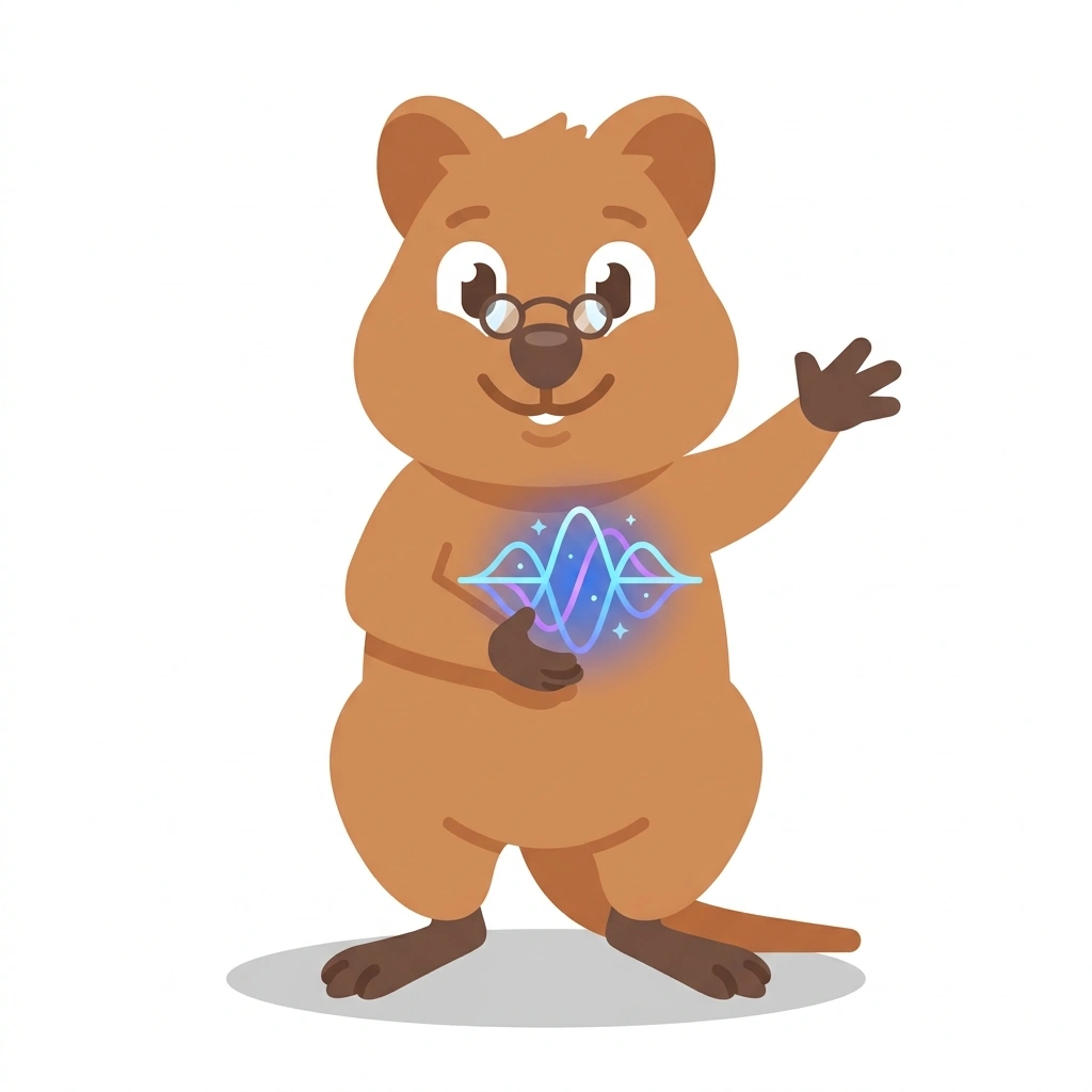 Quark the Quokka, the guide who teaches the Quantum Physics and the Divine course