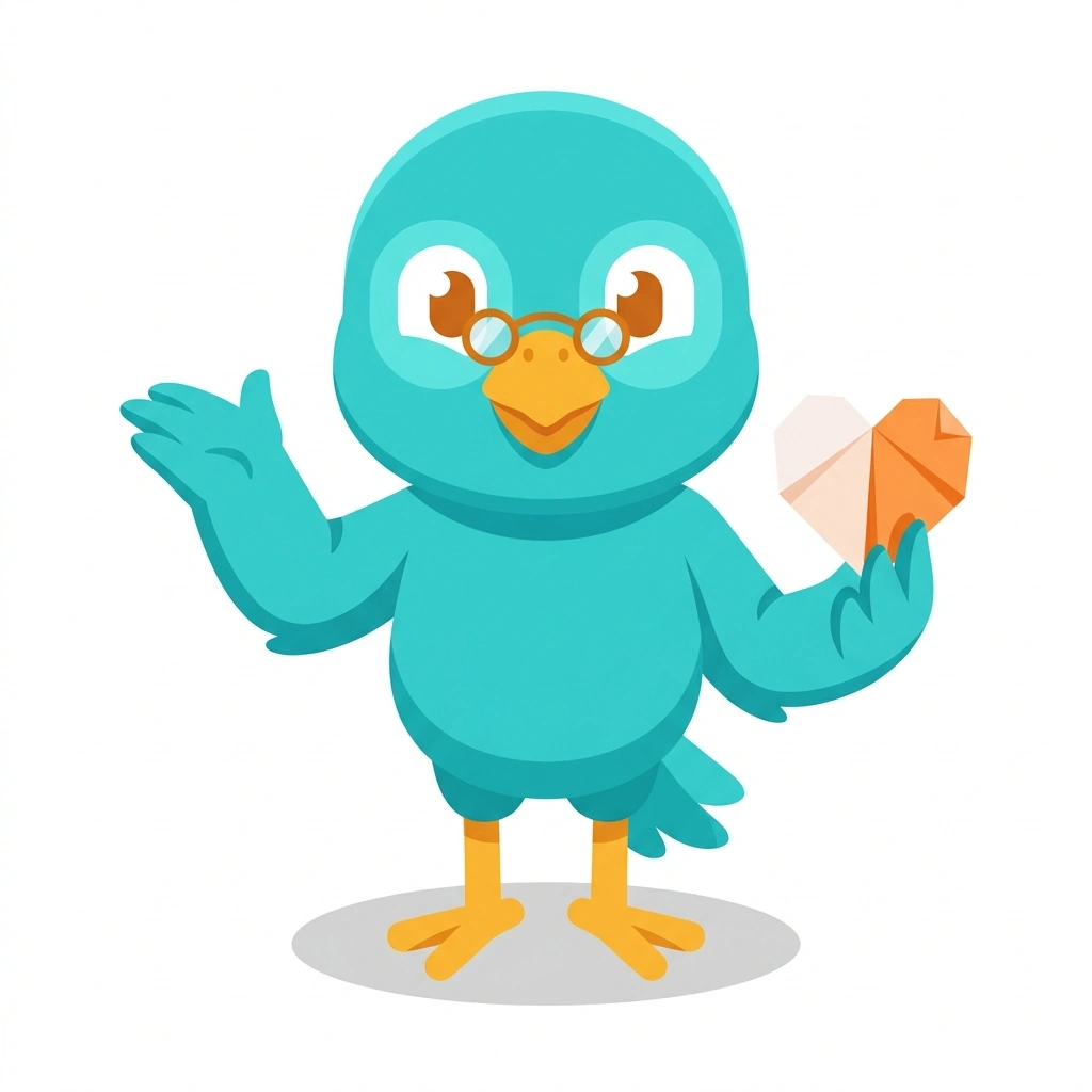 Ludo the Lovebird, the guide who teaches the Making Romantic Love Last course