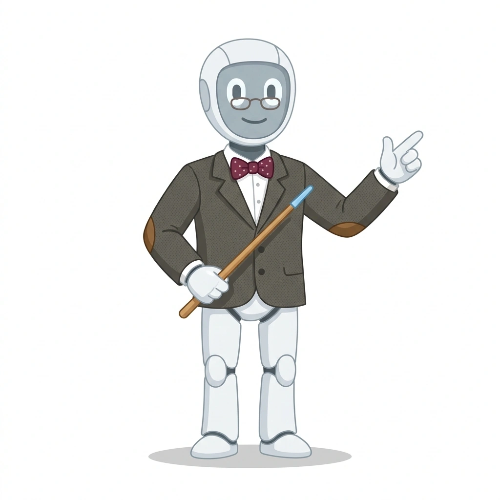 Archie the Android, the guide who teaches the Inteligencia Artificial en Acción course