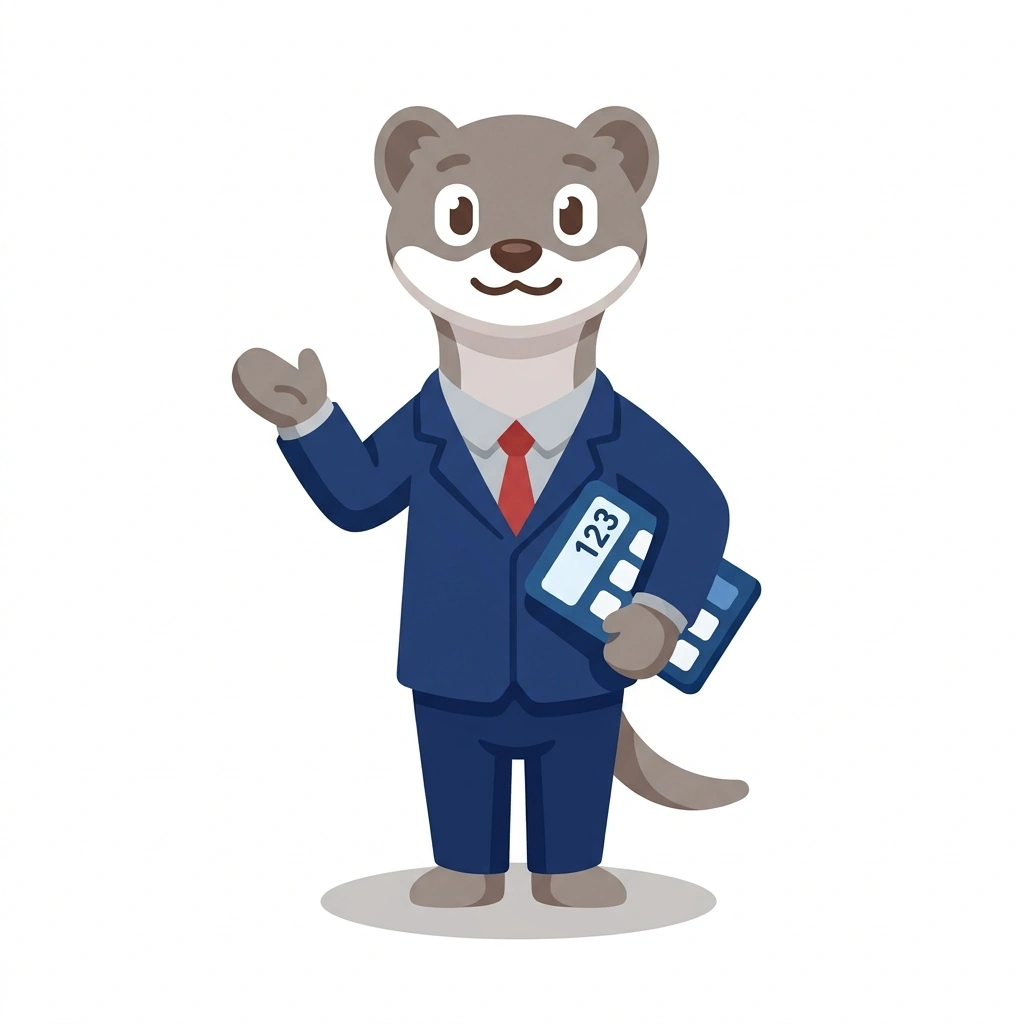 Sterling the Stoat, the guide who teaches the Tech Sales and Capital Allocation course
