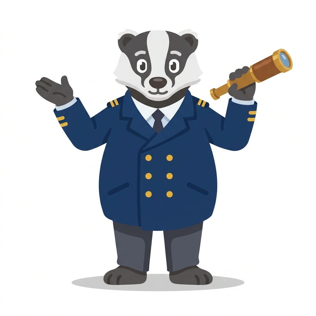 Barnaby the Badger, the guide who teaches the Titanic: Anatomy of a Disaster course