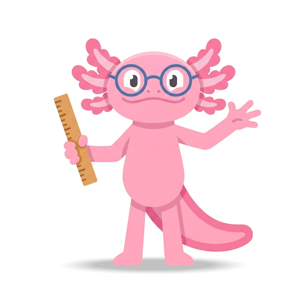 Axel the Axolotl, the guide who teaches the Algebra: Fixing Common Mistakes course