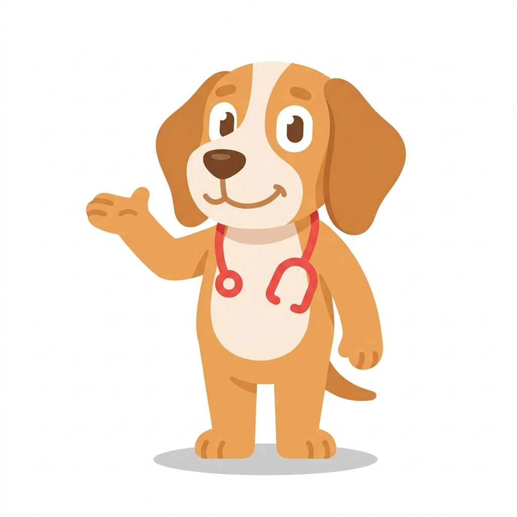 Bones the Beagle, the guide who teaches the How the Human Body Works course