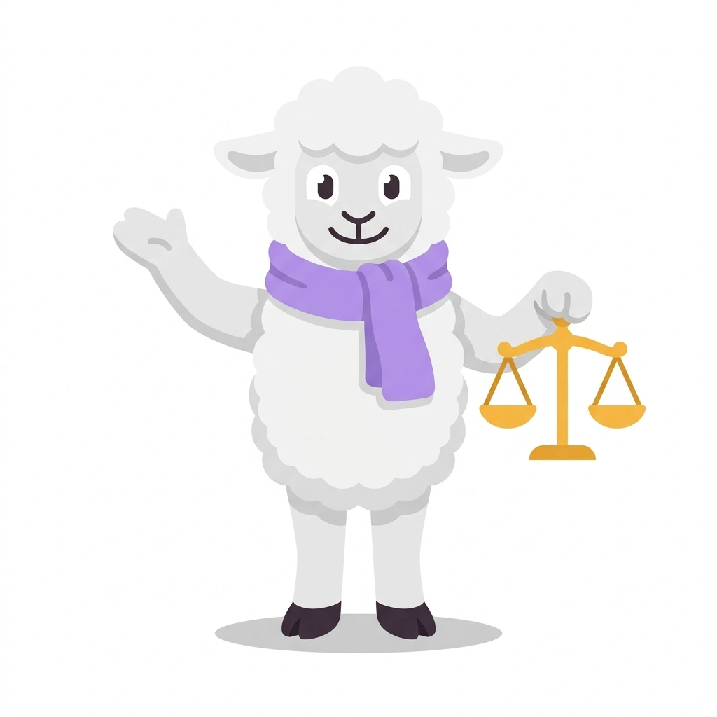 Libby the Lamb, the guide who teaches the Understanding Libra course